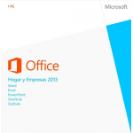 Office Hogar y Empresas 2013 32/64 bits Caja