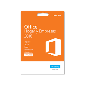 Office Hogar y Empresas 2016 32/64 Bits Dvd Caja