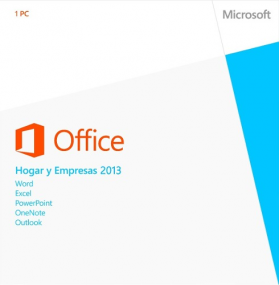 Office Hogar y Empresas 2013 32/64 bits Caja